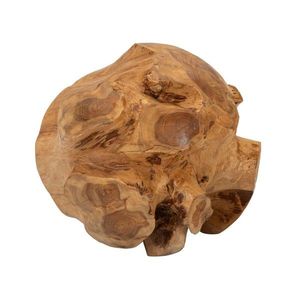 Sculptura decorativa Ball, Mauro Ferretti, 40x40x40 cm, tec reciclat, lucrat manual, model unicat, maro imagine
