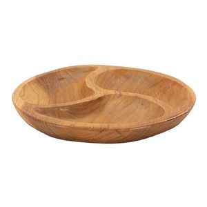 Sculptura decorativa / vas decorativ Tray, Mauro Ferretti, 25.5x25.5x3 cm, tec reciclat, lucrat manual, model unicat, maro imagine