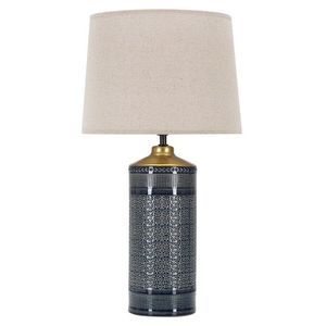 Lampa de masa, Graphs Dark, Mauro Ferretti, 1 x E27, 40W, Ø30 x 55 cm, ceramica/fier/textil, multicolor imagine