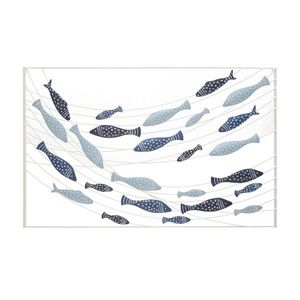 Decoratiune de perete Pesci, Mauro Ferretti, 96.5x61 cm, fier, multicolor imagine