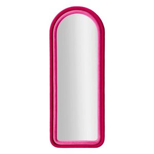 Oglinda decorativa Cloe, Mauro Ferretti, 60x160 cm, MDF/rama acoperita cu catifea, fucsia imagine