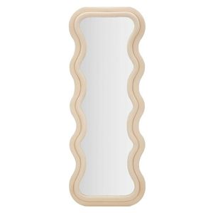 Oglinda decorativa Emily, Mauro Ferretti, 60x160 cm, MDF/rama acoperita cu catifea, crem imagine