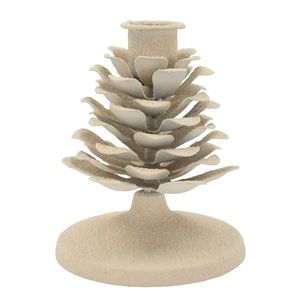 Suport lumanare Dune Pigna, Mauro Ferretti, 9.5x9.5x11.5 cm, fier, crem imagine