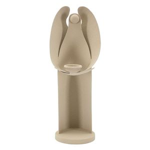 Suport lumanare Dune Angel, Mauro Ferretti, 13x11.5x37.5 cm, fier, crem imagine