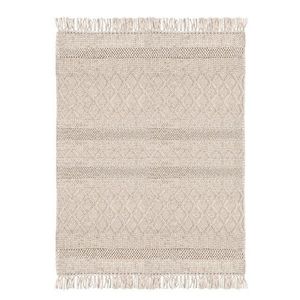 Covor Hiruni, Bizzotto, 160 x 230 cm, 70% lana / 30% poliester, bej imagine