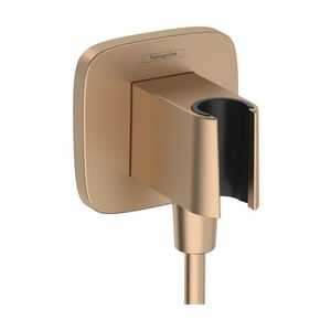 Accesoriu Hansgrohe FixFit Q cu agatatoare de dus bronz periat imagine