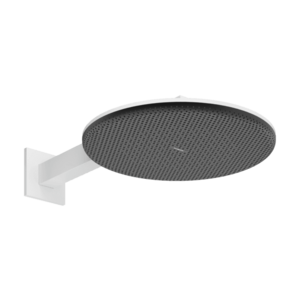 Palarie de dus Hansgrohe Raindance Alive Select S 300 2jet EcoSmart cu brat de dus de perete 39cm alb mat imagine