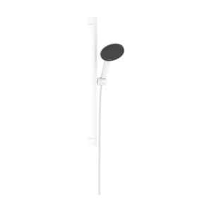 Set de dus Hansgrohe Raindance Alive Select S 125 3jet EcoSmart cu bara Unica E Puro 65cm alb mat imagine