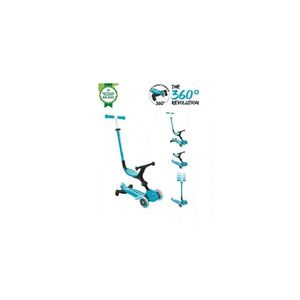 Trotineta globber go-up 3 in 1 active, eco, rotire 360, blue imagine