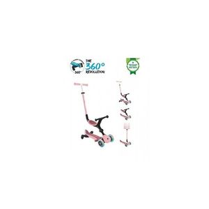 Trotineta globber go-up 3 in 1 active, eco, rotire 360, roz pal imagine