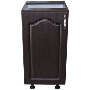 Corp inferior cu 1 usa stanga Zebra, Wenge/ MDF Wenge Mustata, fara blat, 40 x 82 x 50 cm imagine