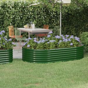 vidaXL Strat înălțat grădină 175x100x36 cm oțel vopsit electrostatic imagine