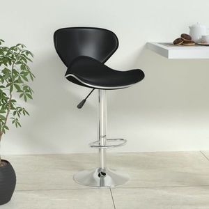 vidaXL Scaun de bar, negru, piele ecologică imagine