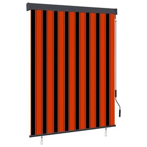 vidaXL Jaluzea tip rulou de exterior, portocaliu și maro, 140 x 250 cm imagine