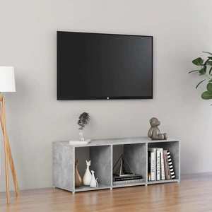 vidaXL Comodă TV, gri beton, 107x35x37 cm, PAL imagine