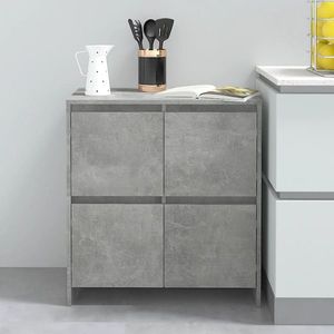 vidaXL Servantă, gri beton, 70x41x75 cm, lemn prelucrat imagine