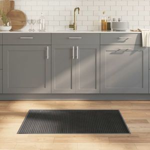 vidaXL Covor dreptunghiular, gri, 60x100 cm, bambus imagine