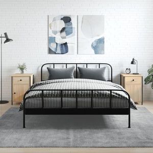vidaXL Noptiere, 2 buc., stejar sonoma, 40x42x60 cm, lemn prelucrat imagine