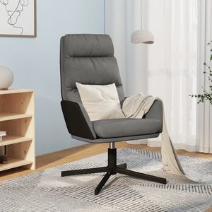 vidaXL Scaun de relaxare, gri deschis, material textil imagine