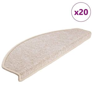 vidaXL Covorașe scară 20 buc Taupe 65x24x4 cm imagine