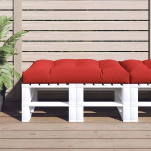 vidaXL Pernă pentru paleți, roșu, 120x80x12 cm, material textil imagine