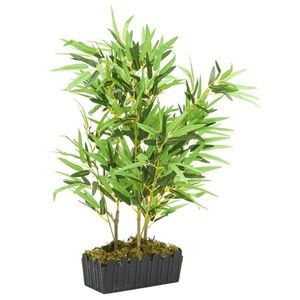 vidaXL Arbore din bambus artificial 500 de frunze 80 cm verde imagine