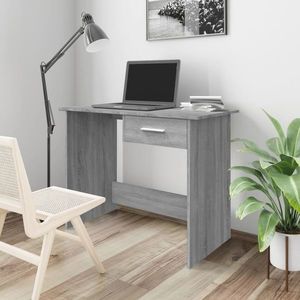vidaXL Birou, gri sonoma, 100x50x76 cm, lemn prelucrat imagine