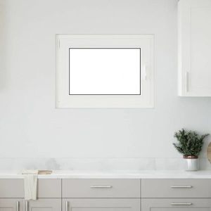 vidaXL Fereastră de subsol „RISOR” 80x70 cm oscilo-batantă DIN stânga, albă imagine