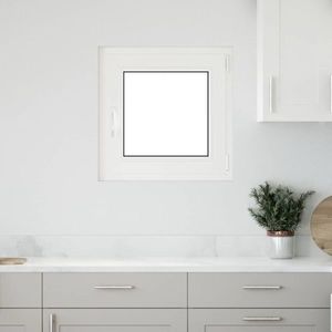 vidaXL Fereastră de subsol „RISOR” 50x50 cm oscilo-batantă DIN dreapta, albă imagine