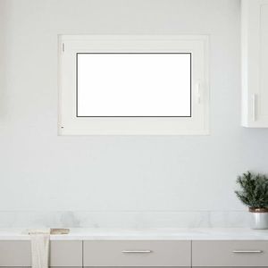 vidaXL Fereastră de subsol „RISOR” 90x50 cm oscilo-batantă DIN stânga, albă imagine