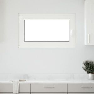 vidaXL Fereastră de subsol „RISOR” 100x50 cm oscilo-batantă DIN stânga, albă imagine