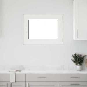vidaXL Fereastră de subsol „RISOR” 80x70 cm oscilo-batantă DIN dreapta antracit imagine