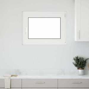 vidaXL Fereastră de subsol „RISOR” 80x70 cm oscilo-batantă DIN dreapta antracit imagine