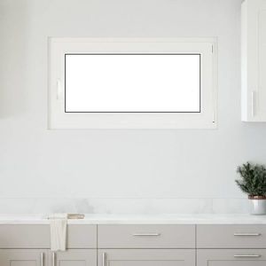 vidaXL Fereastră de subsol „RISOR” 110x70 cm oscilo-batantă DIN dreapta, albă imagine