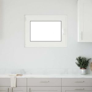 vidaXL Fereastră de subsol „RISOR” 80x70 cm oscilo-batantă DIN stânga antracit imagine