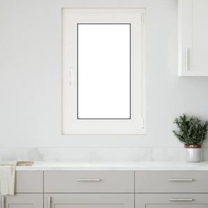 vidaXL Fereastră de subsol „RISOR” 60x100 cm oscilo-batantă DIN dreapta antracit imagine