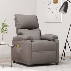 vidaXL Scaun de masaj, taupe, țesătură imagine