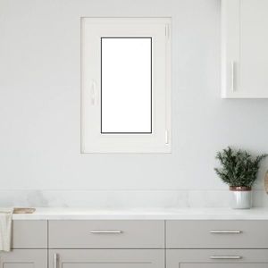 vidaXL Fereastră de subsol „RISOR” 50x75 cm oscilo-batantă DIN dreapta, albă imagine