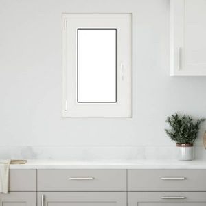 vidaXL Fereastră de subsol „RISOR” 50x75 cm oscilo-batantă DIN stânga, albă imagine