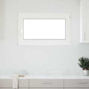 vidaXL Fereastră de subsol „RISOR” 100x50 cm oscilo-batantă DIN dreapta, albă imagine