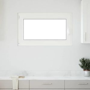 vidaXL Fereastră de subsol „RISOR” 100x50 cm oscilo-batantă DIN stânga antracit imagine