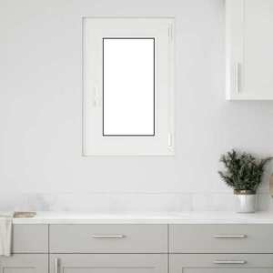 vidaXL Fereastră de subsol „RISOR” 50x75 cm oscilo-batantă DIN stânga, albă imagine