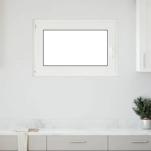 vidaXL Fereastră de subsol „RISOR” 90x70 cm oscilo-batantă DIN stânga, albă imagine
