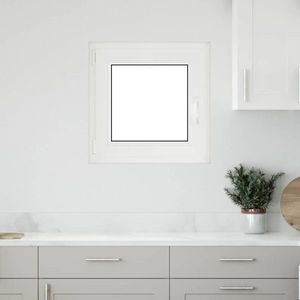 vidaXL Fereastră de subsol „RISOR” 50x50 cm oscilo-batantă DIN stânga antracit imagine