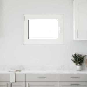 vidaXL Fereastră de subsol „RISOR” 80x60 cm oscilo-batantă DIN stânga antracit imagine