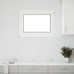 vidaXL Fereastră de subsol „RISOR” 90x70 cm oscilo-batantă DIN dreapta antracit imagine