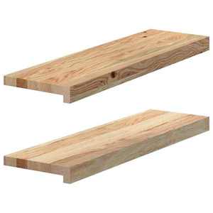 vidaXL Pervaz 2 buc lemn masiv de stejar netratat 70x20x2 cm imagine