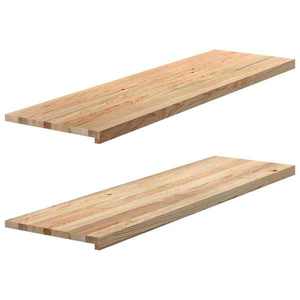 vidaXL Pervaz 2 buc lemn masiv de stejar netratat 140x40x2 cm imagine