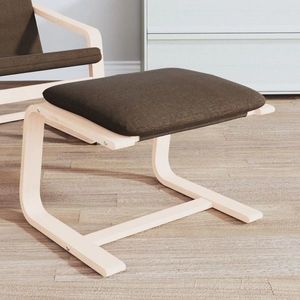 vidaXL Taburet, maro închis, 51x41x40 cm, material textil imagine