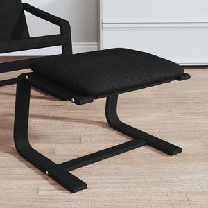 vidaXL Taburet, negru, 51 x 41 x 40 cm, material textil imagine